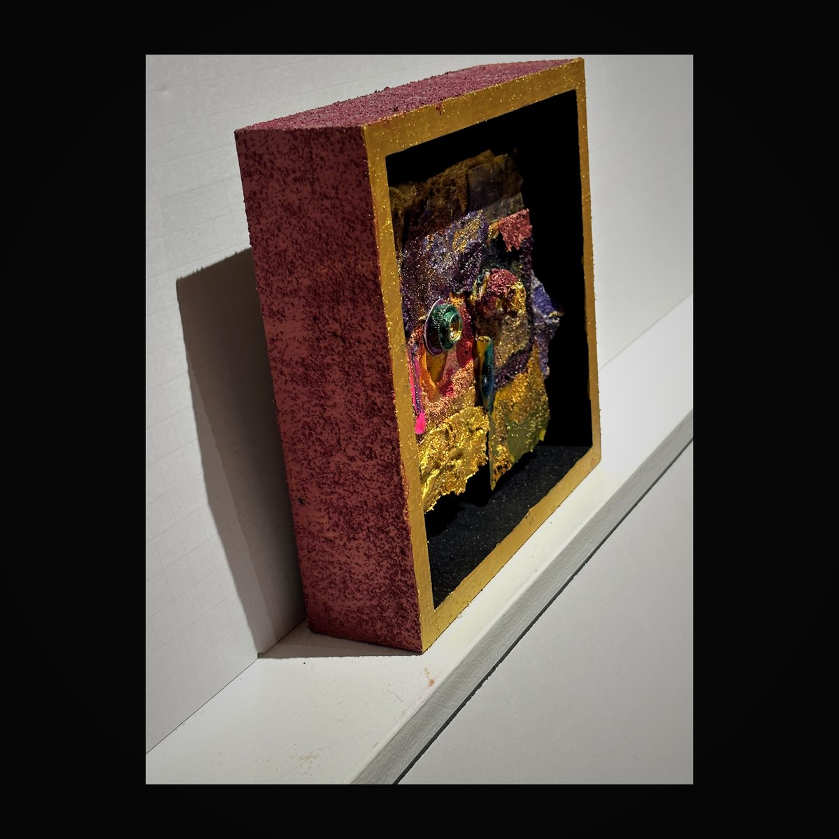 Alternative view showcasing the layered dimensionality of the piece